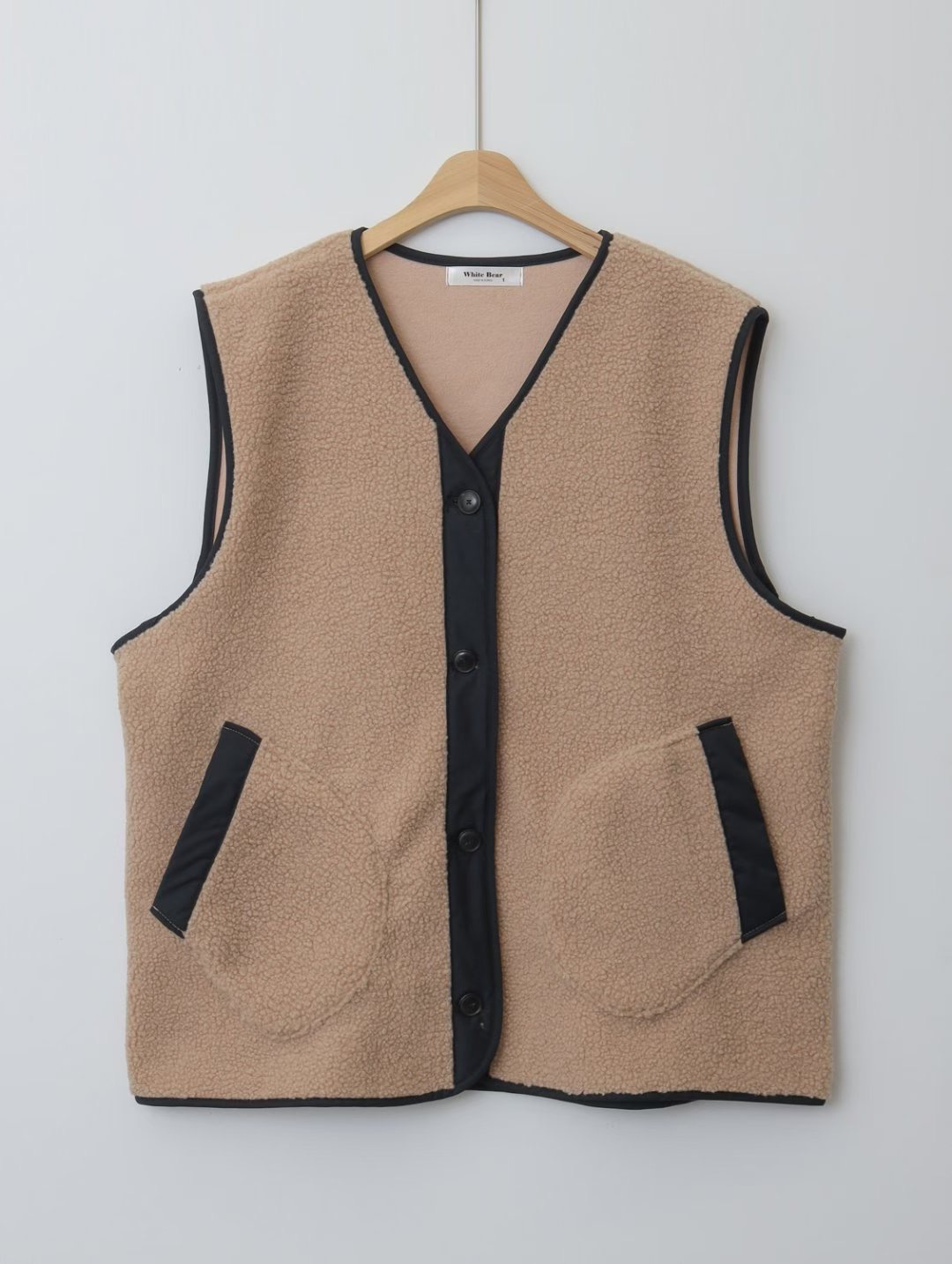 WHITE BEAR東大門直郵㊣女士新品26春夏職業人氣真品時尚馬甲WHITE BEAR馬甲圖色1