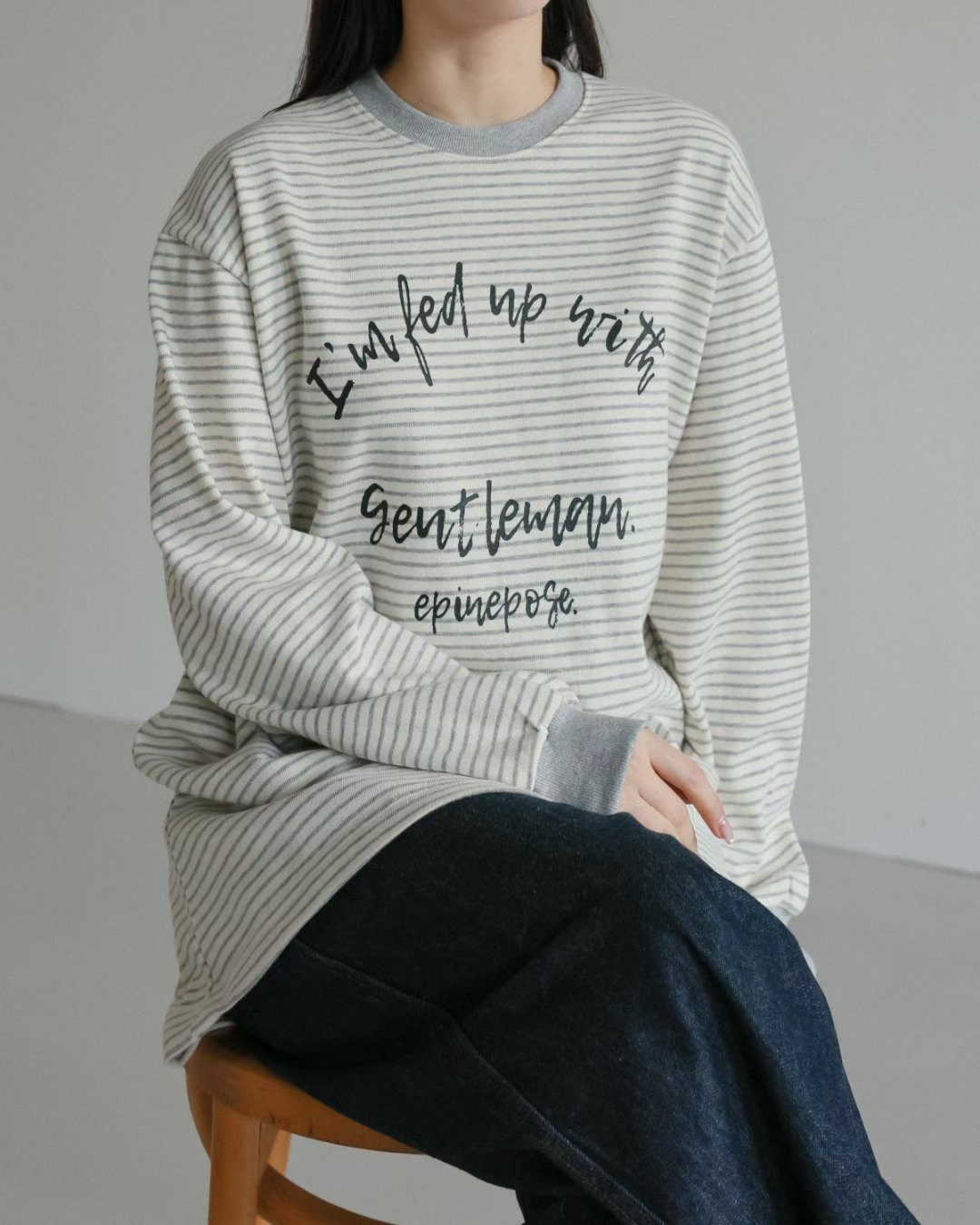 WHITE BEAR東大門直郵㊣女士新款休閑26春夏職業人氣長袖T恤WHITE BEAR長袖T恤