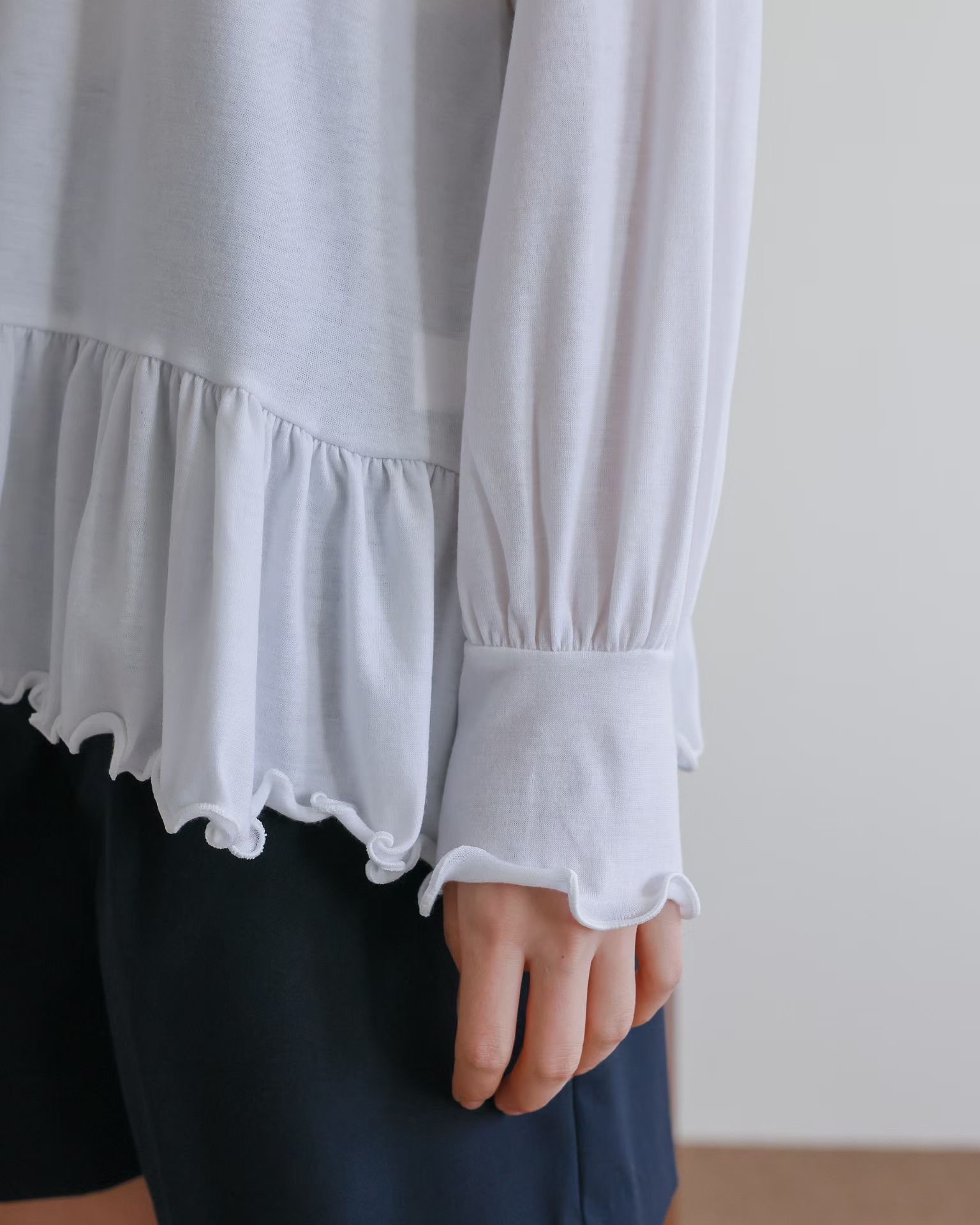 WHITE BEAR韓國代購㊣女裝新品職業真品熱賣26春夏長袖T恤WHITE BEAR長袖T恤