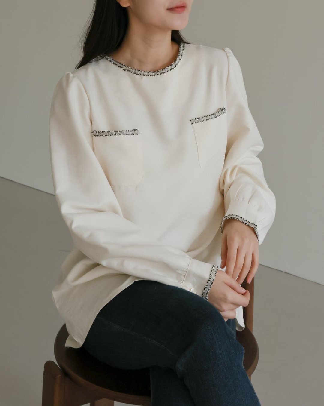 WHITE BEAR東大門直郵㊣女士新款推薦真品熱賣休閑襯衫蕾絲衫WHITE BEAR襯衫/蕾絲衫