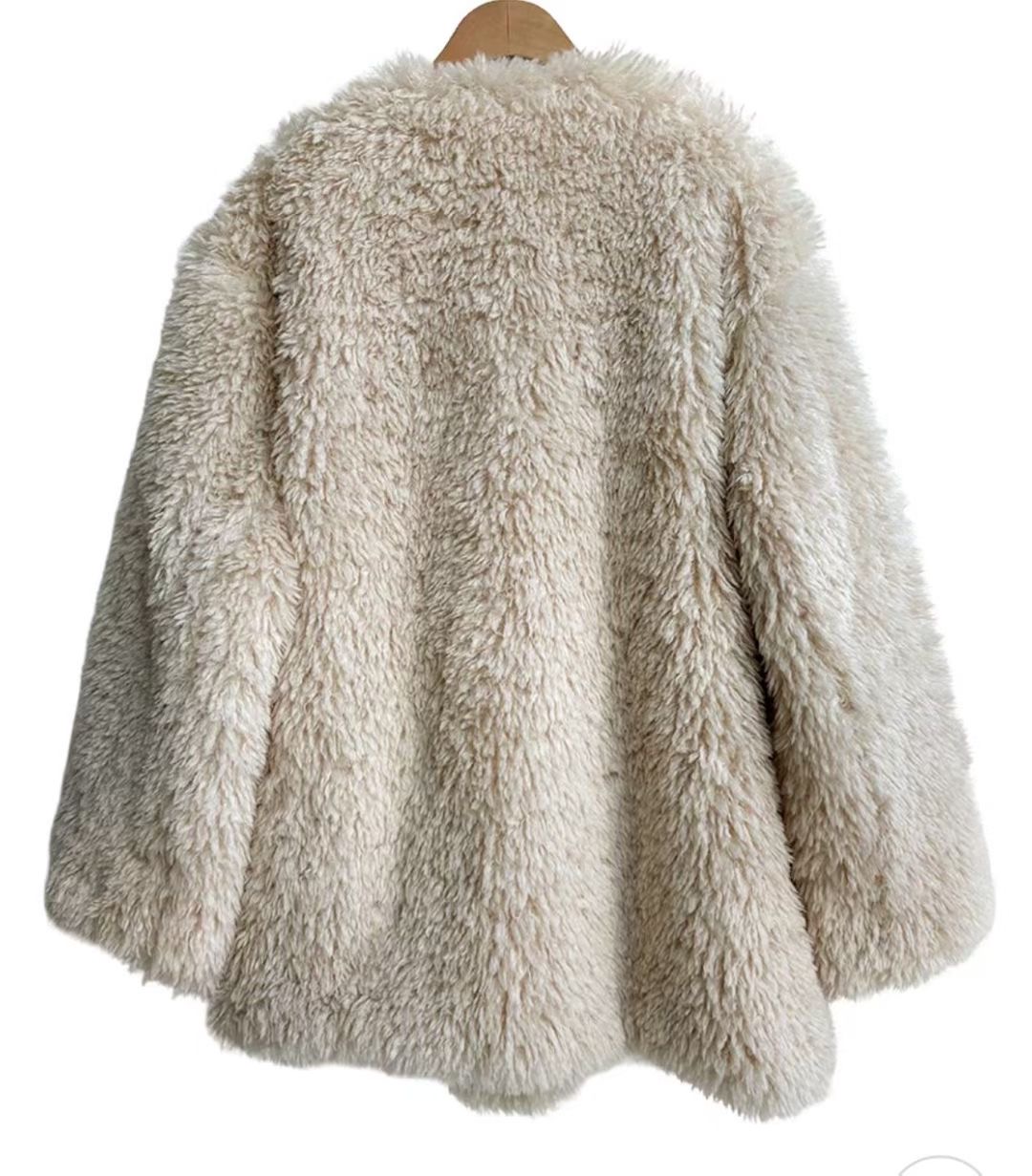 MARYKIM東大門直郵㊣女士新款時尚推薦休閑26春夏中長款大衣皮草MARYKIM中長款大衣