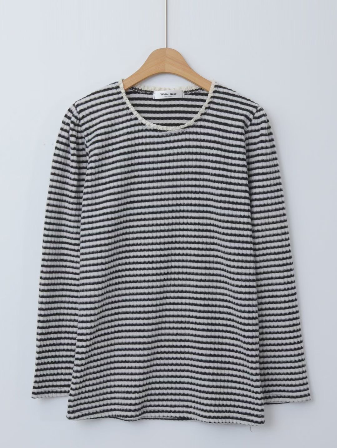 WHITE BEAR東大門直郵㊣女士新品26春夏職業休閑熱賣長袖T恤WHITE BEAR長袖T恤圖色2