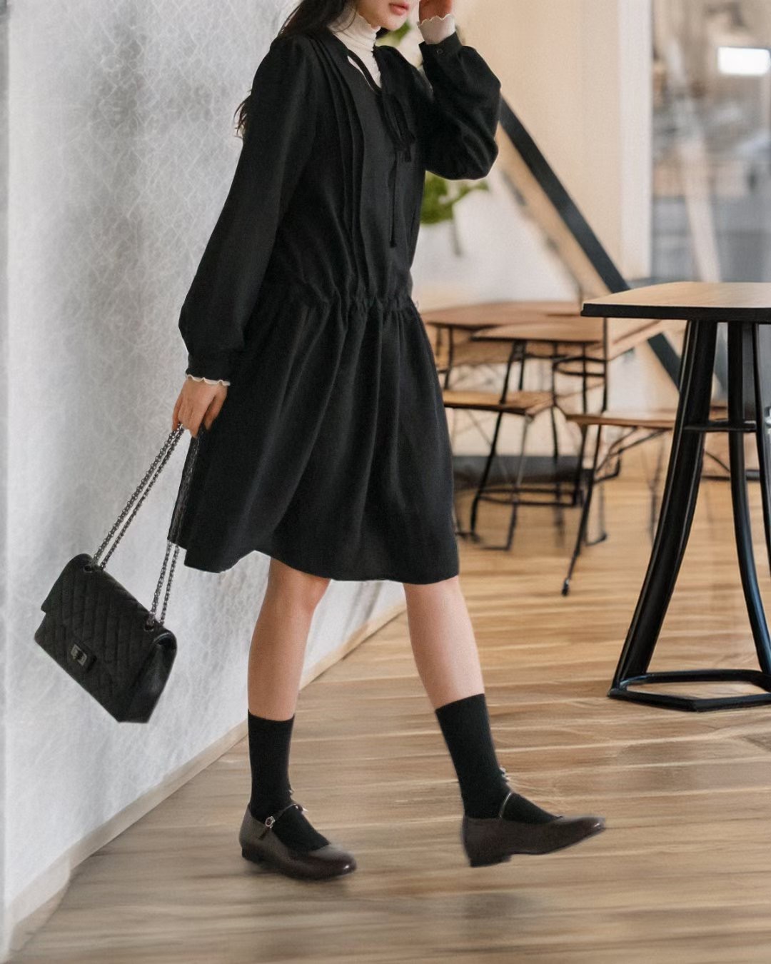 WHITE BEAR㊣東大門實拍女裝新款真品26春夏休閑人氣連衣裙WHITE BEAR連衣裙