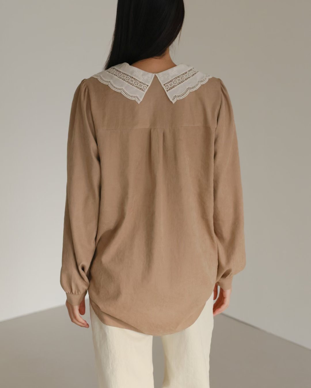 WHITE BEAR韓國直郵㊣女裝新款推薦熱賣人氣26春夏襯衫蕾絲衫WHITE BEAR襯衫/蕾絲衫