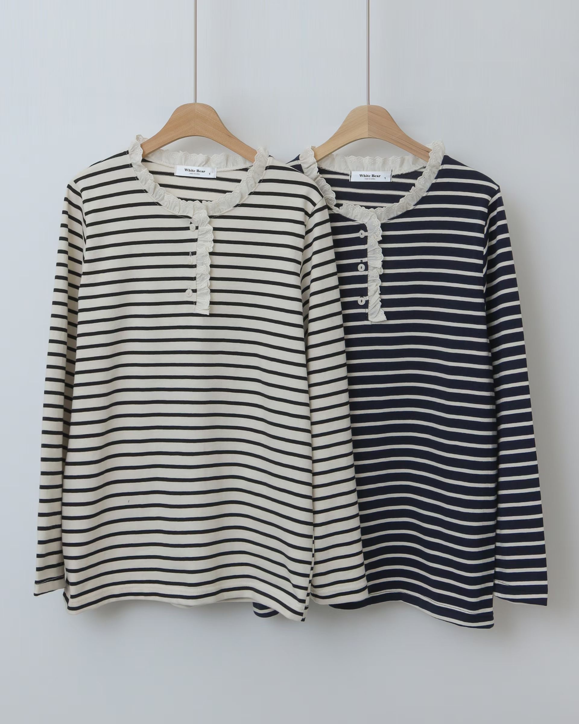 WHITE BEAR東大門直郵㊣女士新款休閑人氣推薦真品長袖T恤WHITE BEAR長袖T恤