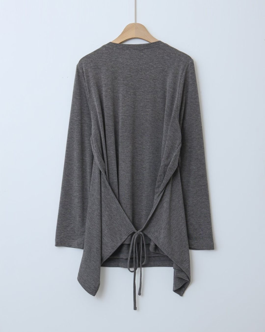 WHITE BEAR韓國代購㊣女士新品26春夏推薦時尚長袖T恤假兩件WHITE BEAR長袖T恤