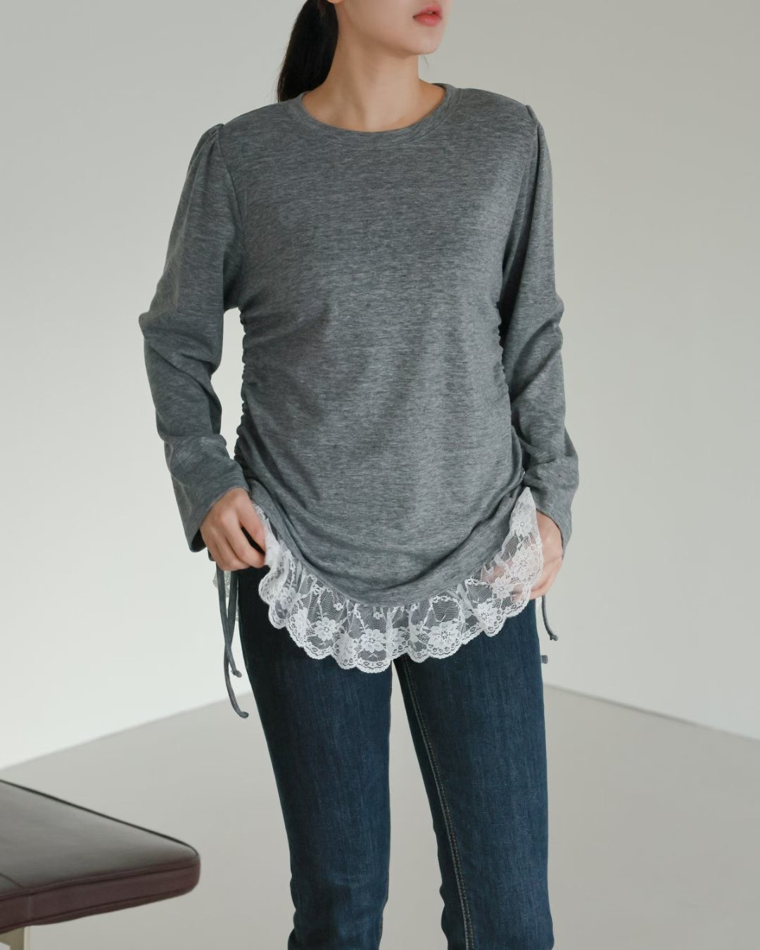 WHITE BEAR韓國代購㊣女士新品人氣熱賣推薦休閑真品長袖T恤WHITE BEAR長袖T恤