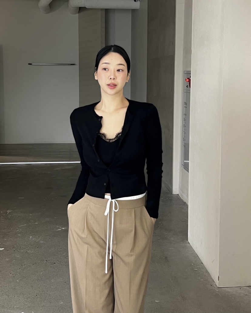 VERNI韓國代購㊣女裝新款休閑真品人氣26春夏長袖T恤假兩件開衫VERNI長袖T恤