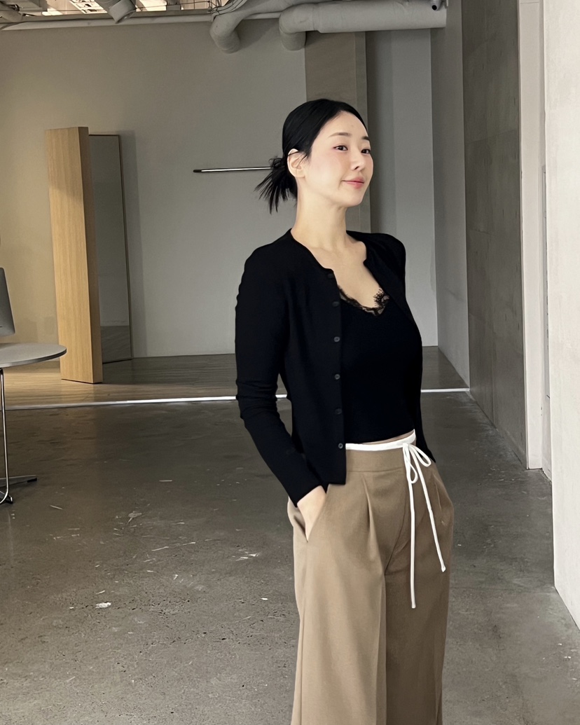 VERNI韓國代購㊣女裝新款休閑真品人氣26春夏長袖T恤假兩件開衫VERNI長袖T恤