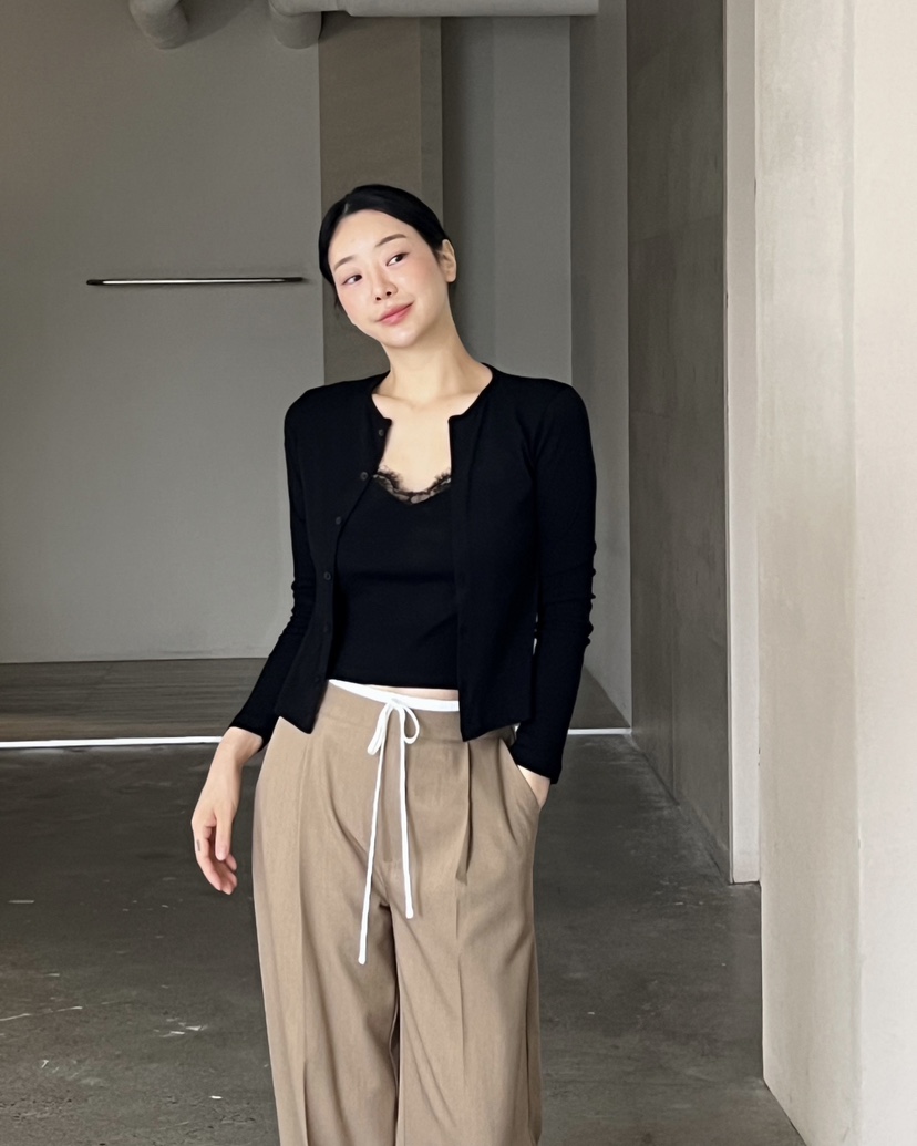 VERNI韓國代購㊣女裝新款休閑真品人氣26春夏長袖T恤假兩件開衫VERNI長袖T恤