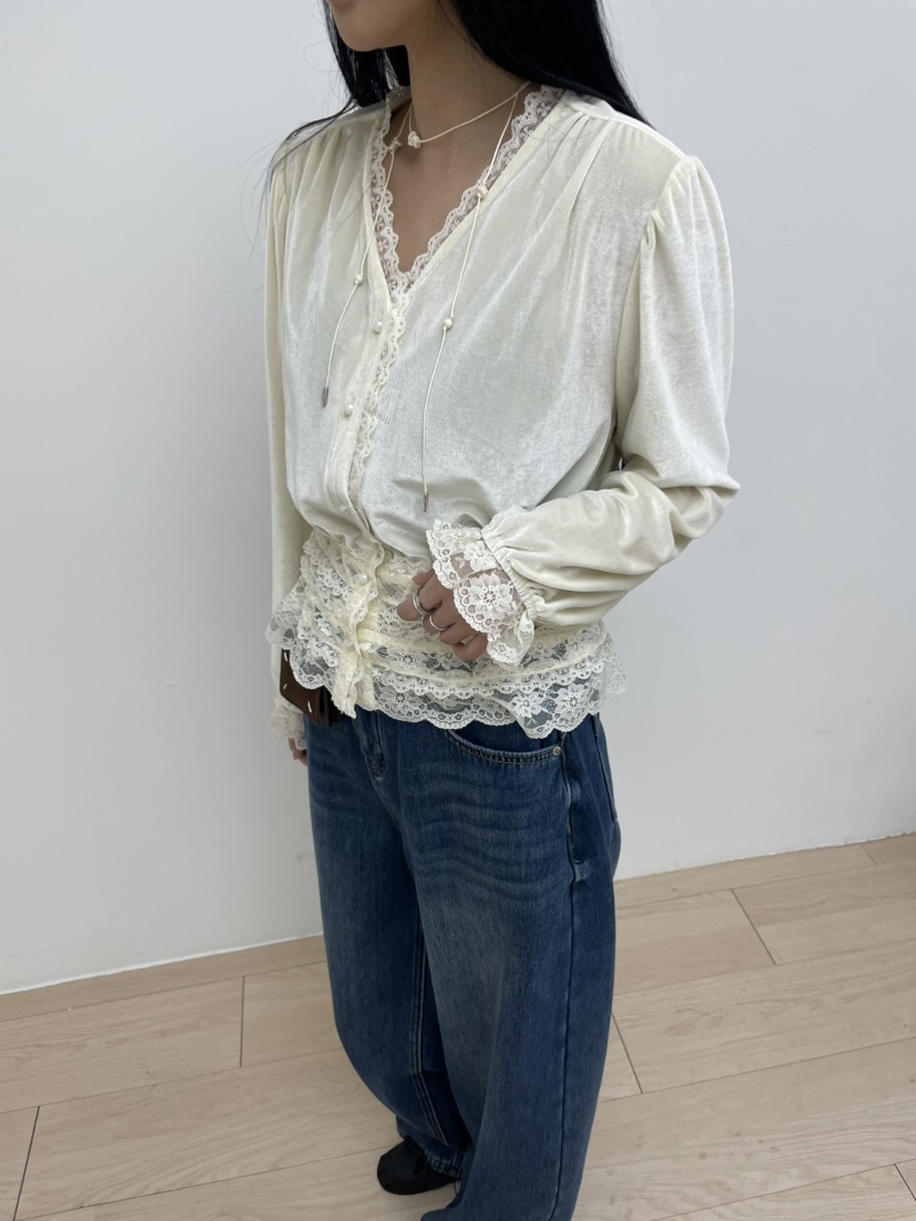 MILLIMETER㊣東大門實拍女士新款26春夏時尚真品襯衫蕾絲衫MILLIMETER/MGML襯衫/蕾絲衫