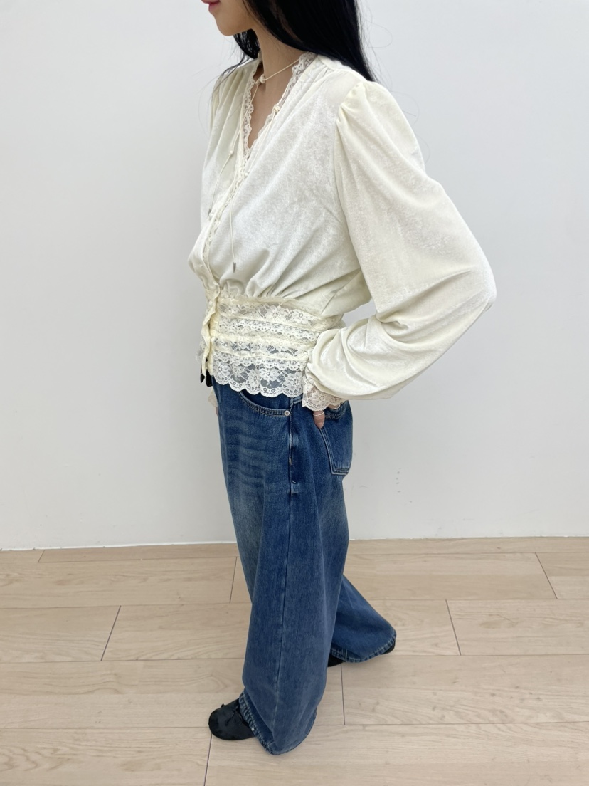 MILLIMETER㊣東大門實拍女士新款26春夏時尚真品襯衫蕾絲衫MILLIMETER/MGML襯衫/蕾絲衫