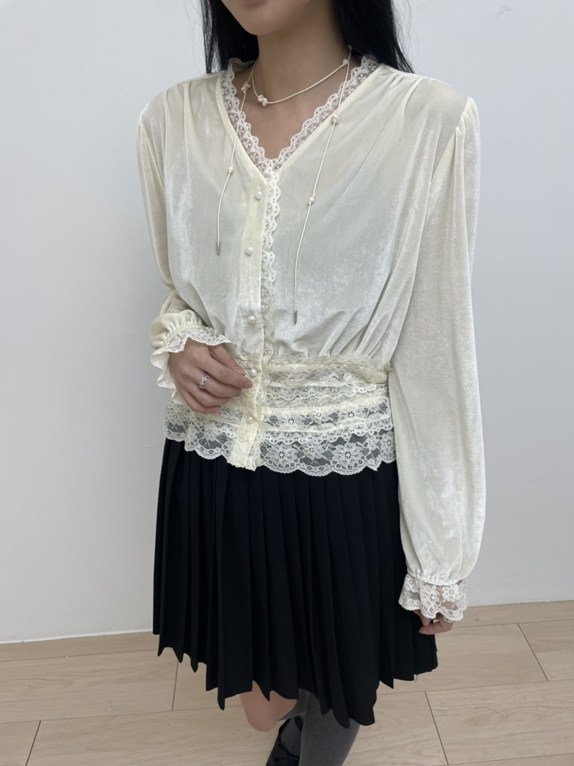 MILLIMETER㊣東大門實拍女士新款26春夏時尚真品襯衫蕾絲衫MILLIMETER/MGML襯衫/蕾絲衫