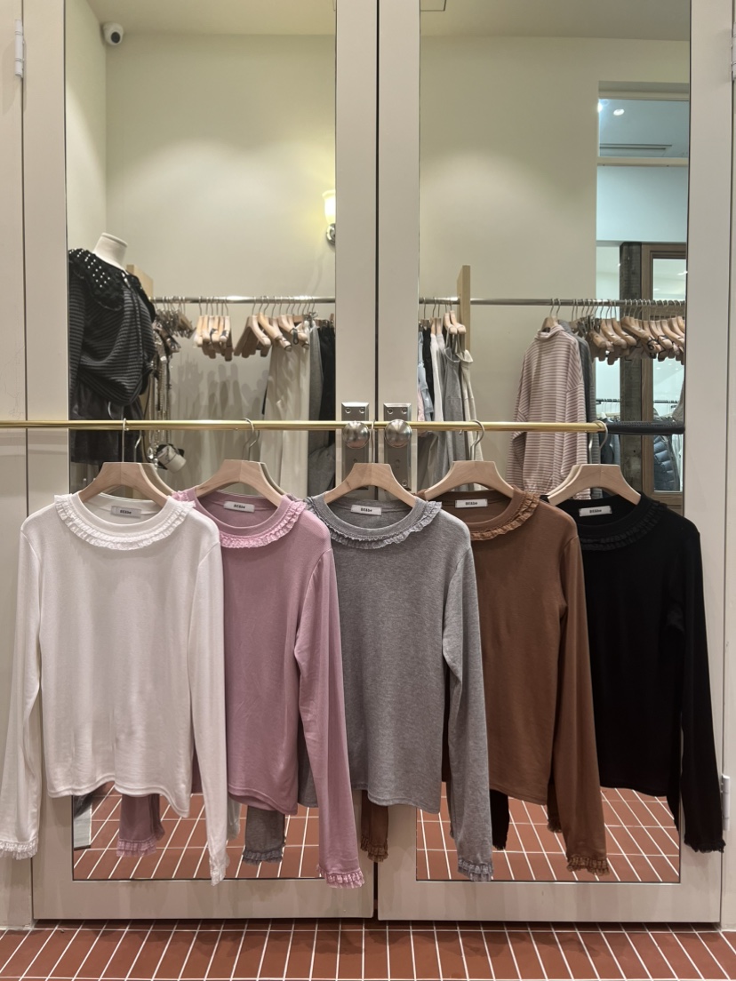 BE&amp;BE㊣東大門實拍女士新品休閑26春夏職業人氣長袖T恤BE&be長袖T恤