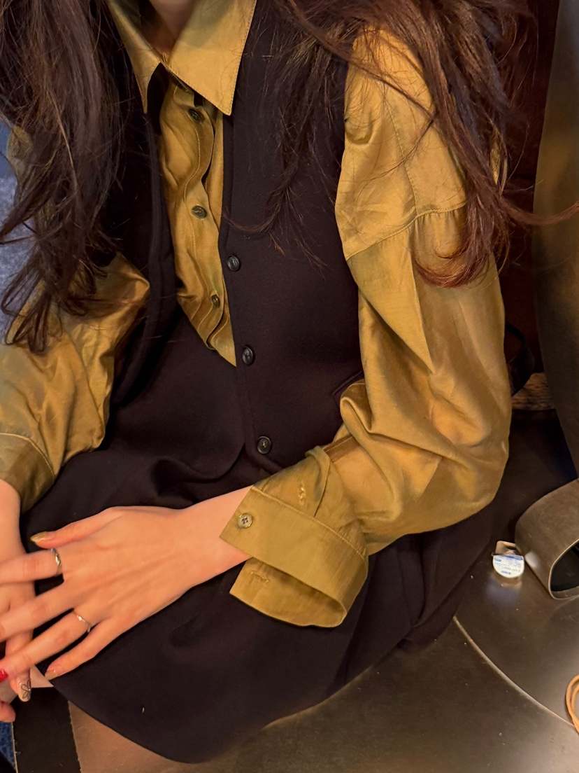 LE AVE韓國代購㊣女裝新款真品人氣休閑時尚推薦襯衫蕾絲衫LE AVE襯衫/蕾絲衫