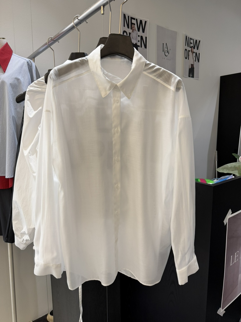 LE AVE韓國代購㊣女裝新款真品人氣休閑時尚推薦襯衫蕾絲衫LE AVE襯衫/蕾絲衫圖色1