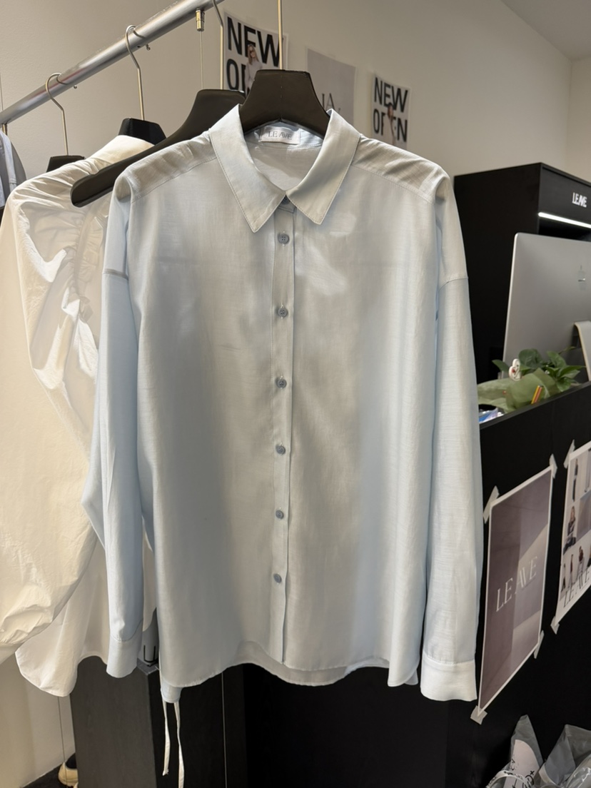 LE AVE韓國代購㊣女裝新款真品人氣休閑時尚推薦襯衫蕾絲衫LE AVE襯衫/蕾絲衫圖色3