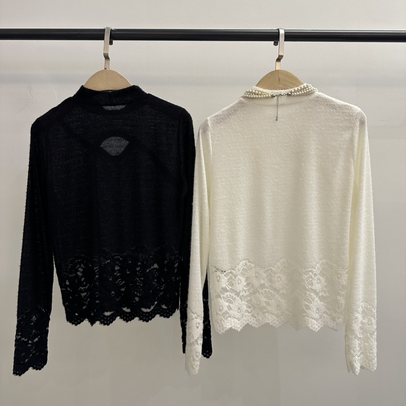 JENNY 1976㊣東大門代購女士新品職業長袖T恤不含配飾蕾絲JENNY 1976長袖T恤