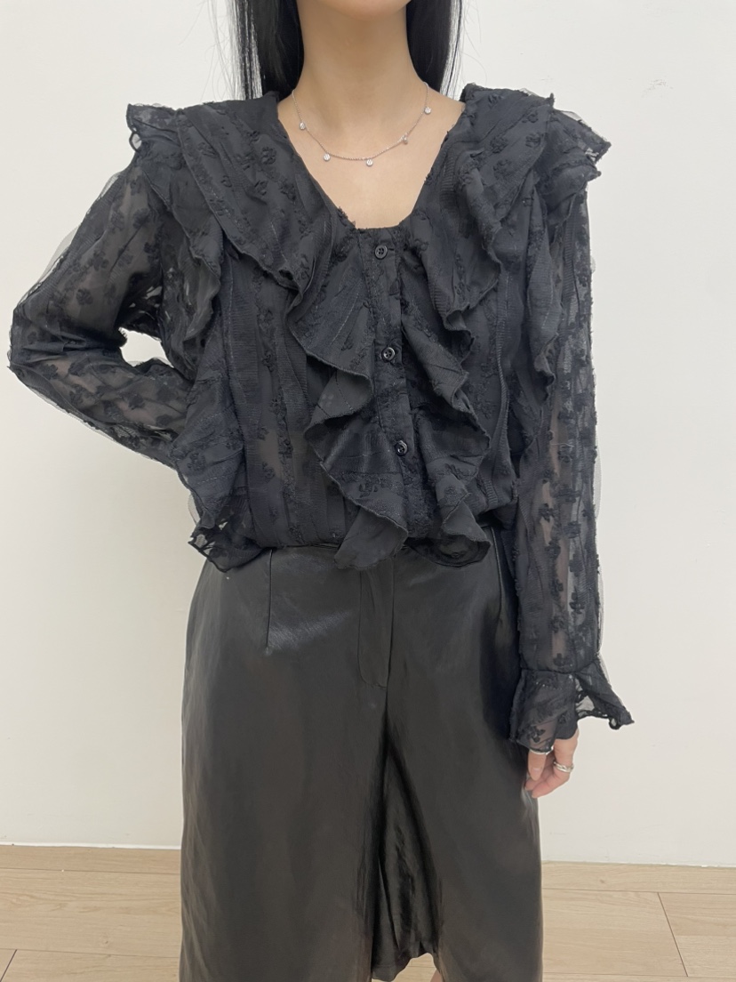 MILLIMETER東大門直郵㊣女士新款職業時尚休閑真品襯衫蕾絲衫MILLIMETER/MGML襯衫/蕾絲衫