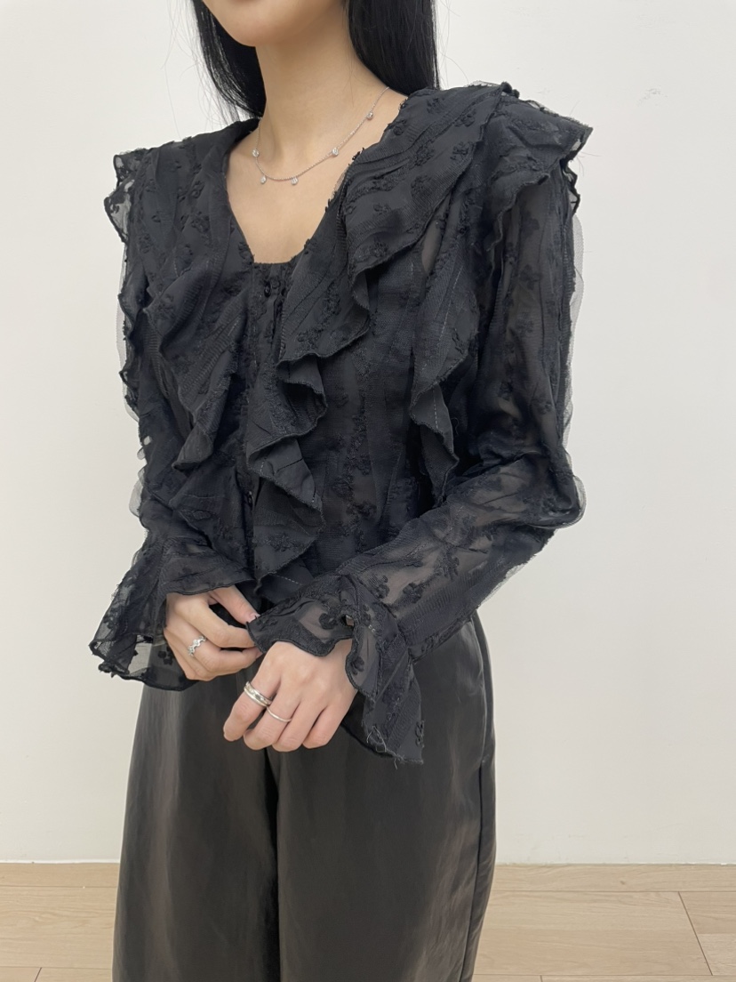 MILLIMETER東大門直郵㊣女士新款職業時尚休閑真品襯衫蕾絲衫MILLIMETER/MGML襯衫/蕾絲衫