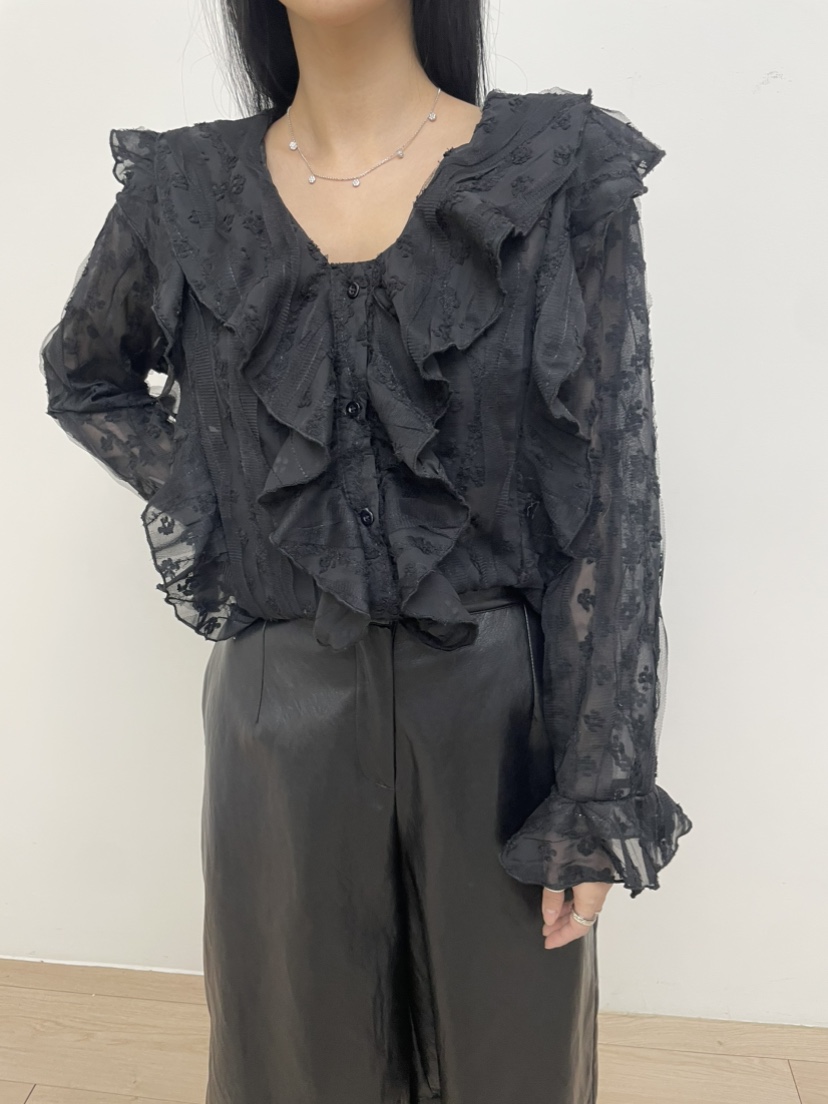 MILLIMETER東大門直郵㊣女士新款職業時尚休閑真品襯衫蕾絲衫MILLIMETER/MGML襯衫/蕾絲衫