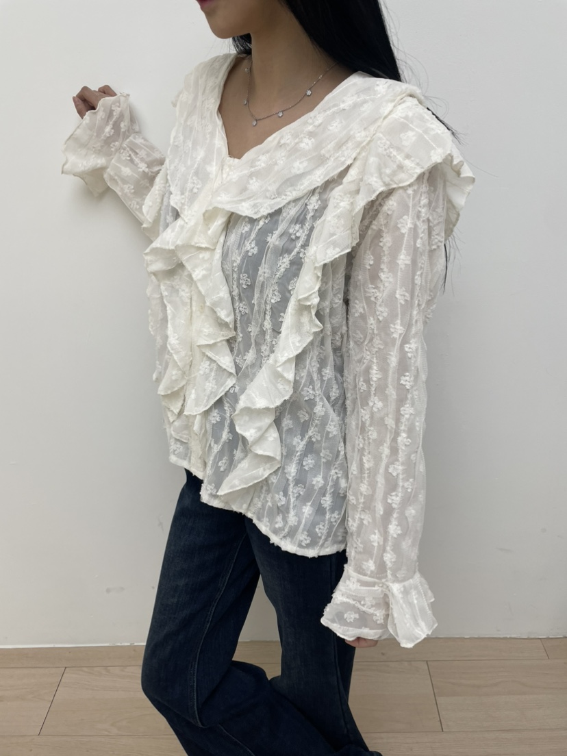 MILLIMETER東大門直郵㊣女士新款職業時尚休閑真品襯衫蕾絲衫MILLIMETER/MGML襯衫/蕾絲衫