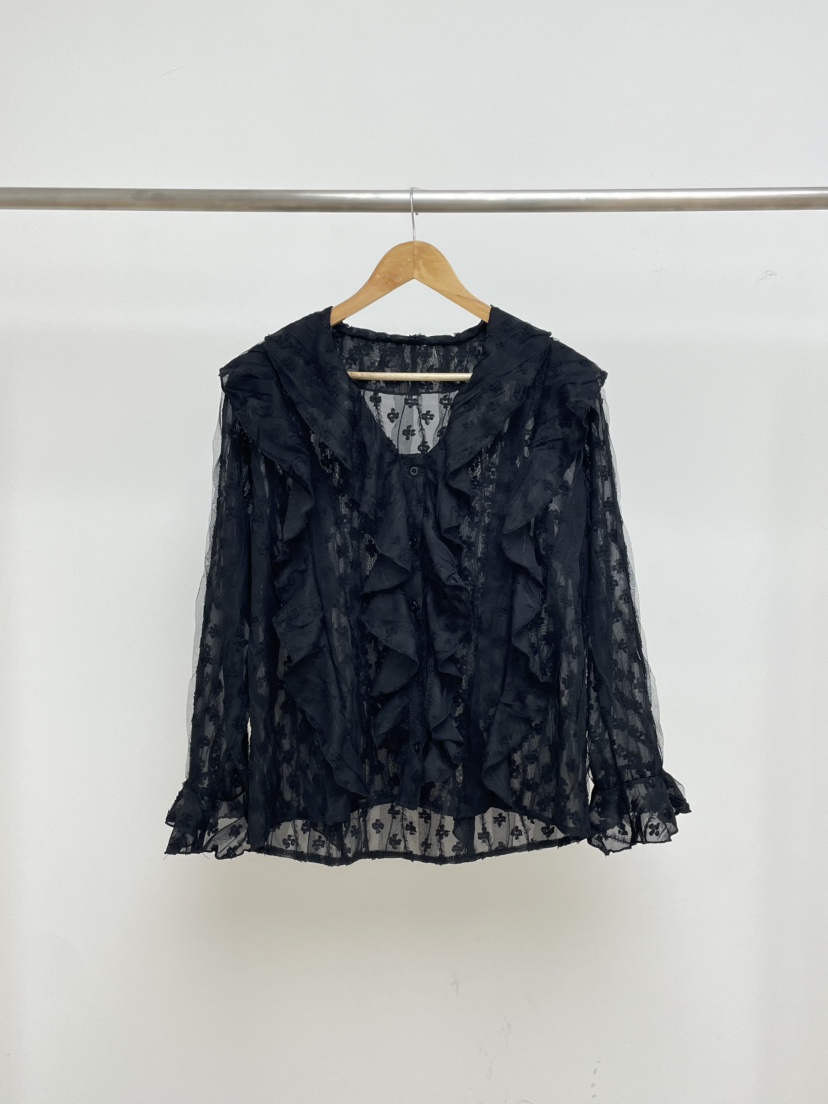 MILLIMETER東大門直郵㊣女士新款職業時尚休閑真品襯衫蕾絲衫MILLIMETER/MGML襯衫/蕾絲衫圖色2