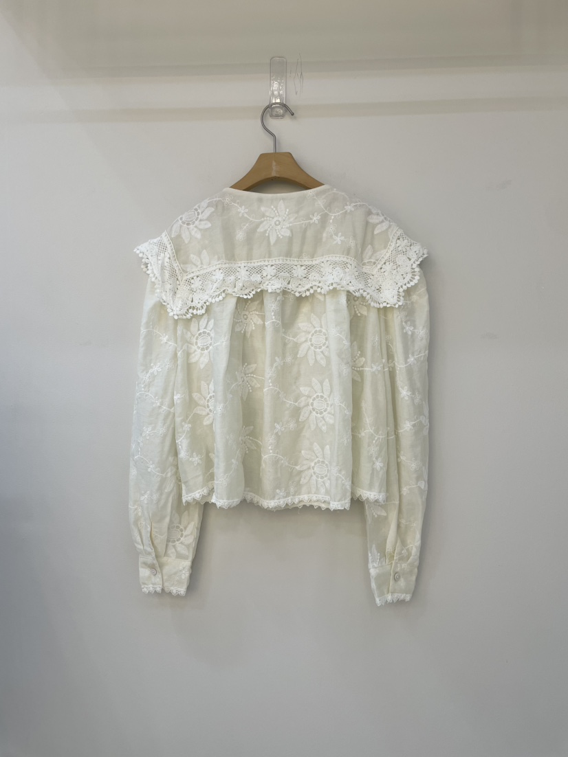 MILLIMETER韓國代購㊣女裝新品職業人氣時尚熱賣襯衫蕾絲衫MILLIMETER/MGML襯衫/蕾絲衫