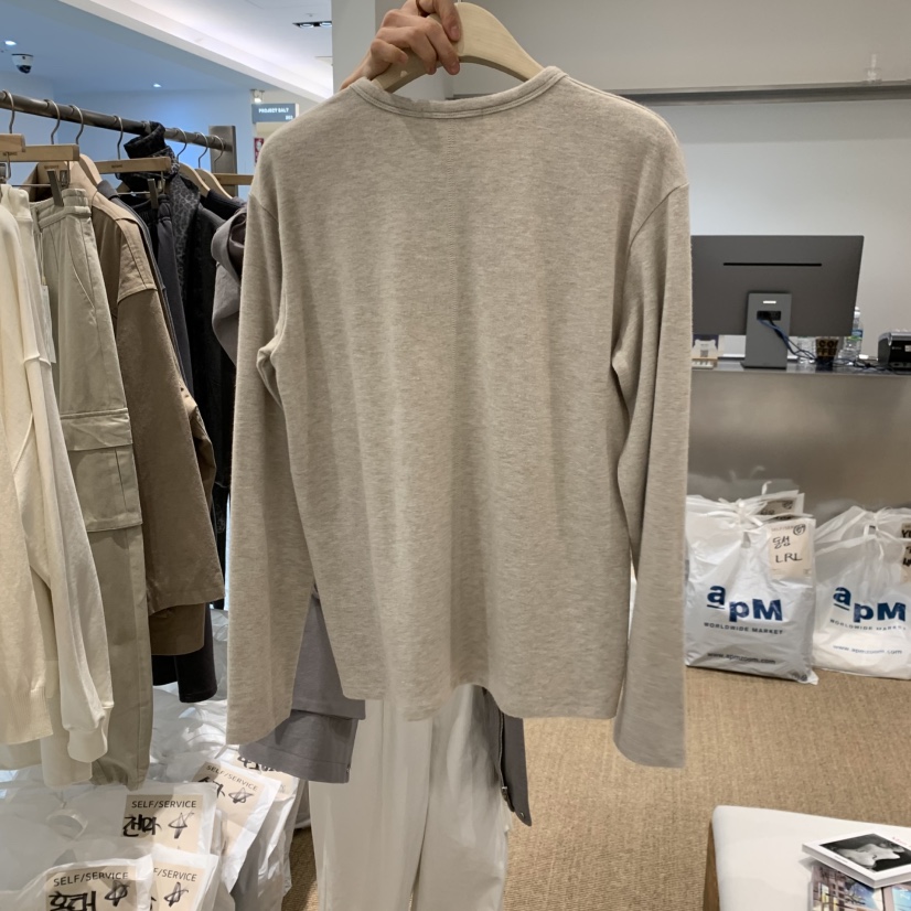 SELF SERVICE東大門直郵㊣女士新品休閑人氣職業長袖T恤柔軟SELF SERVICE長袖T恤