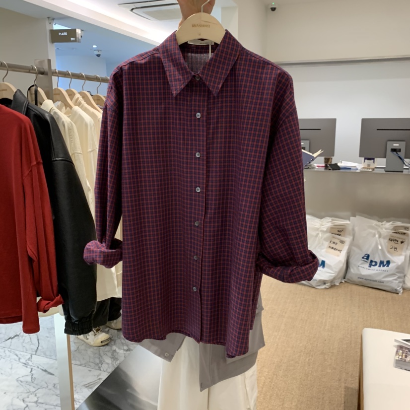 SELF SERVICE㊣東大門實拍女裝新品熱賣時尚真品襯衫蕾絲衫SELF SERVICE襯衫/蕾絲衫圖色2