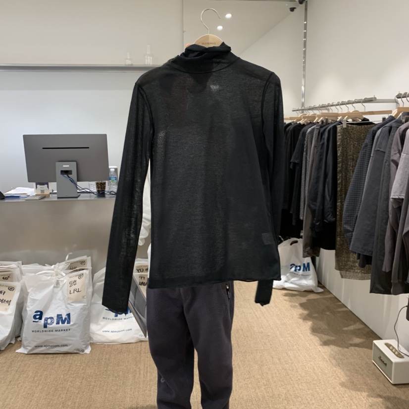 SELF SERVICE東大門直郵㊣女士新款休閑職業推薦長袖T恤透明SELF SERVICE長袖T恤圖色3