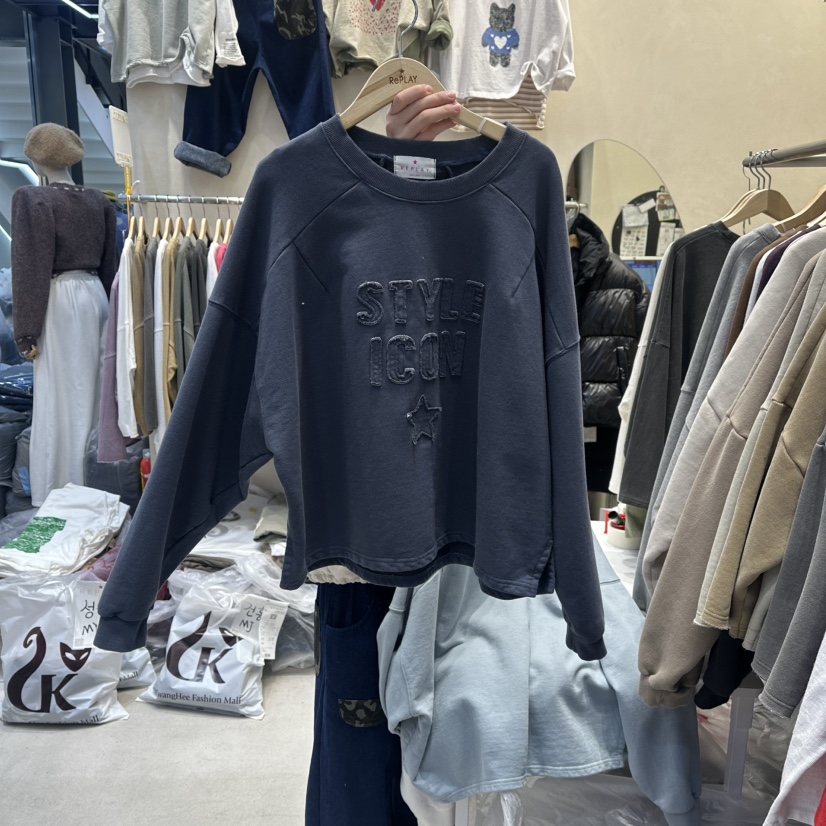 REPLAY㊣東大門實拍女裝新品熱賣休閑26春夏人氣時尚長袖T恤REPLAY長袖T恤圖色3