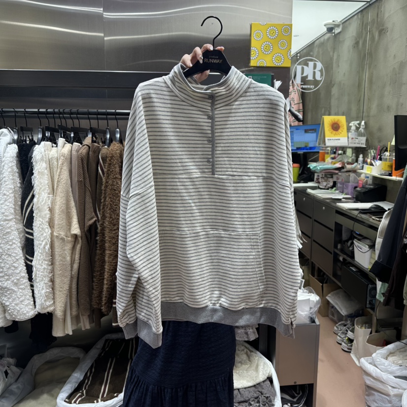 RUNWAY-런웨이韓國直郵㊣女裝新品人氣休閑推薦熱賣衛衣春款RUNWAY衛衣圖色2