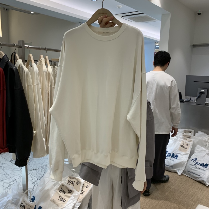 SELF SERVICE韓國直郵㊣女裝新品真品人氣休閑時尚26春夏衛衣SELF SERVICE衛衣圖色1