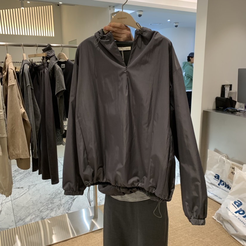 SELF SERVICE㊣東大門代購女士新品26春夏休閑推薦衛衣尼龍SELF SERVICE衛衣圖色2