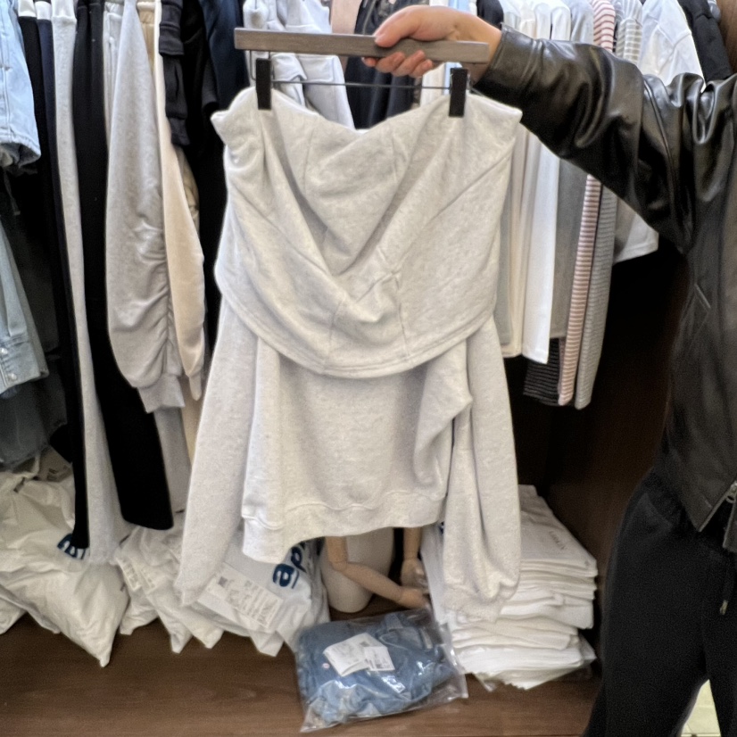 VIRKIN韓國代購㊣女士新品時尚職業人氣衛衣連帽拉鏈衫寬松VIRKIN衛衣