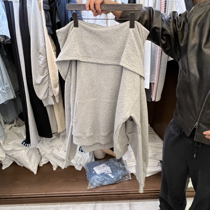 VIRKIN韓國代購㊣女士新品時尚職業人氣衛衣連帽拉鏈衫寬松VIRKIN衛衣圖色2