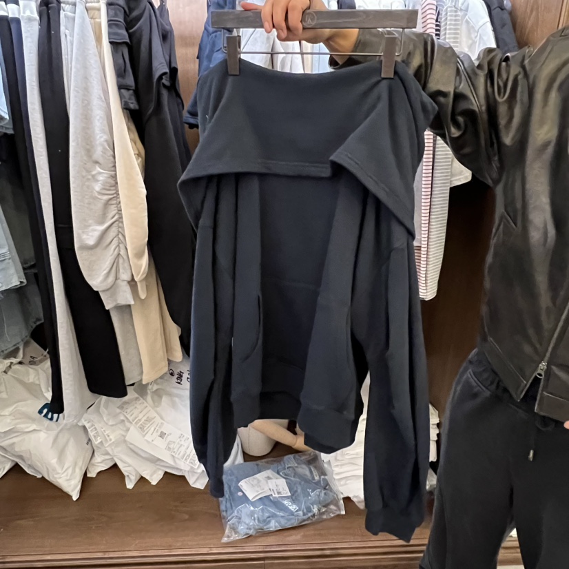 VIRKIN韓國代購㊣女士新品時尚職業人氣衛衣連帽拉鏈衫寬松VIRKIN衛衣圖色3