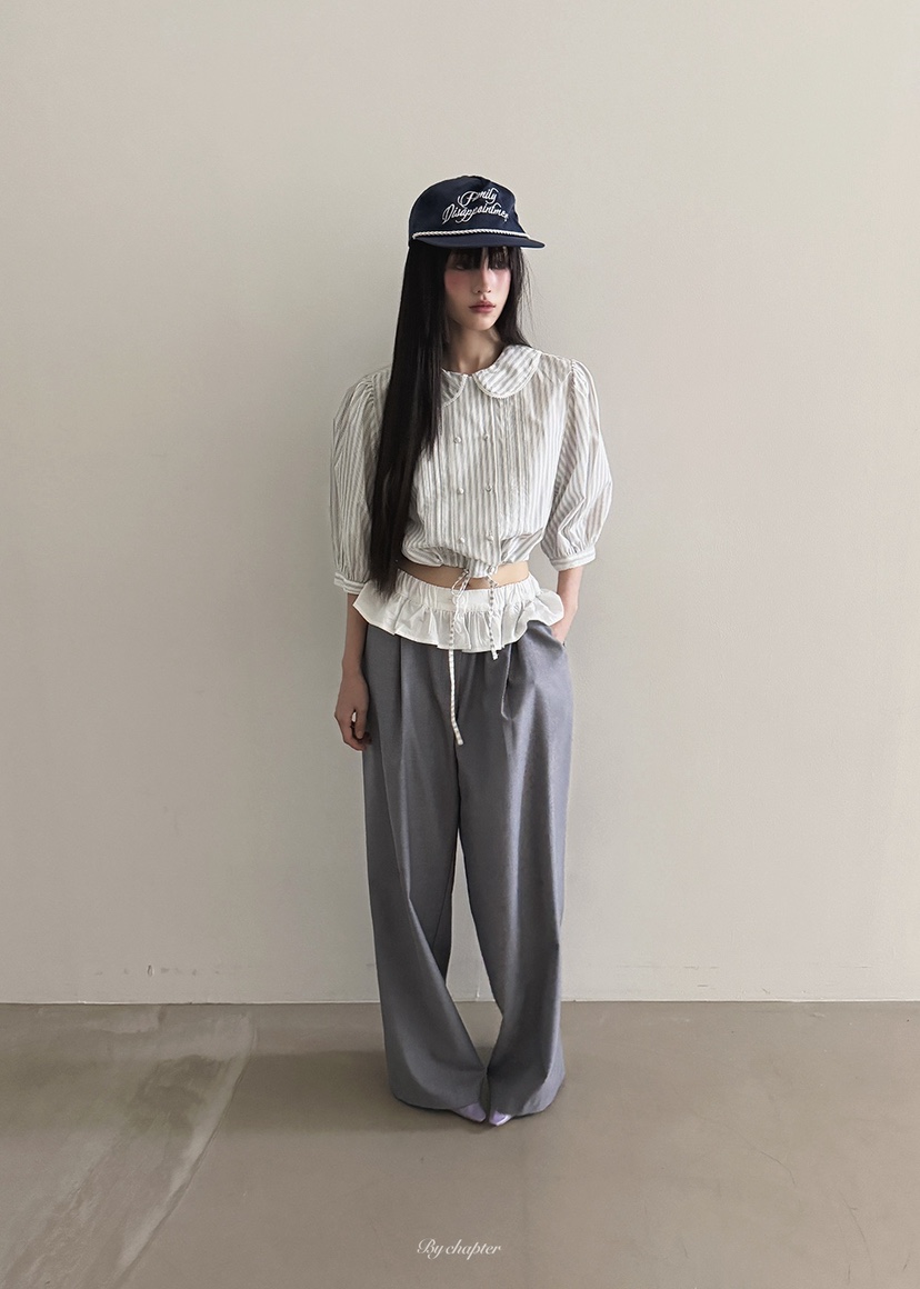 BY CHAPTER韓國直郵㊣女士新款推薦熱賣職業26春夏休閑褲春款BY Chapter休閑褲