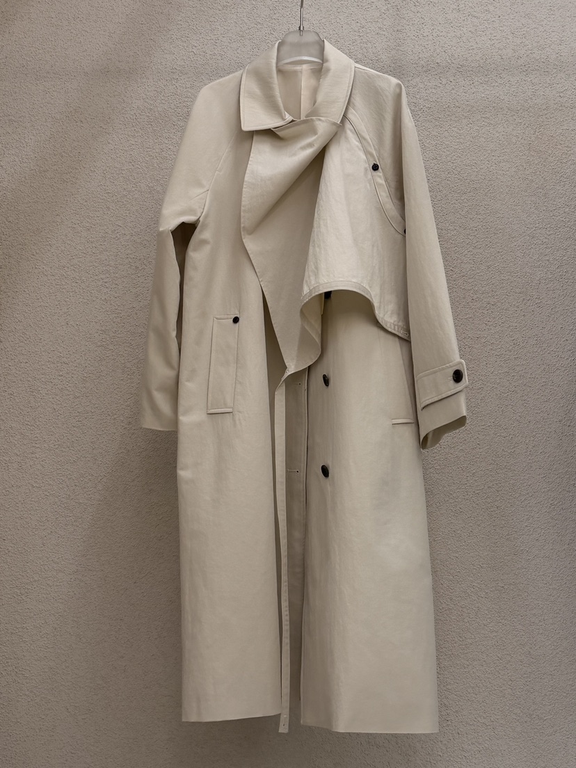 MWE韓國直郵㊣女士新款休閑真品時尚熱賣職業26春夏長款風衣春款MWE長款風衣圖色1