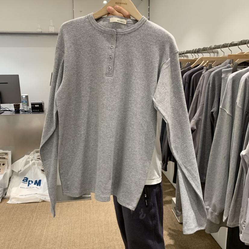 SELF SERVICE㊣東大門實拍女士新品職業人氣時尚真品長袖T恤SELF SERVICE長袖T恤圖色4