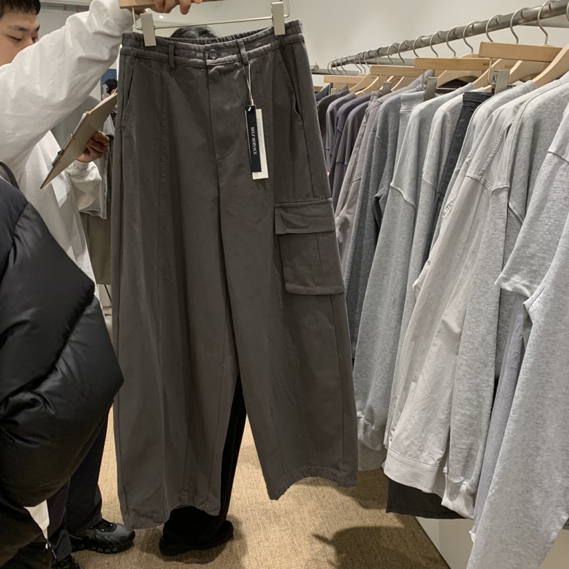 SELF SERVICE㊣東大門代購女士新品26春夏人氣職業熱賣休閑褲SELF SERVICE休閑褲圖色3