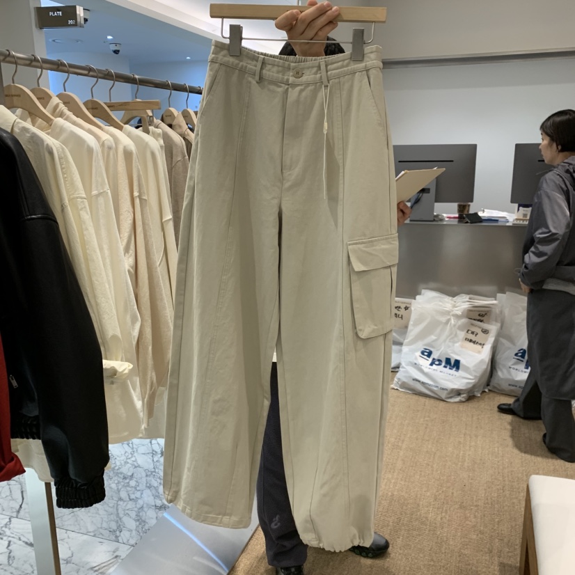 SELF SERVICE㊣東大門代購女士新品26春夏人氣職業熱賣休閑褲SELF SERVICE休閑褲圖色4