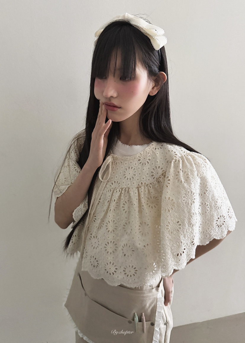 BY CHAPTER東大門直郵㊣女裝新品熱賣圍巾披肩不含內搭披肩春款蕾絲BY Chapter圍巾/披肩