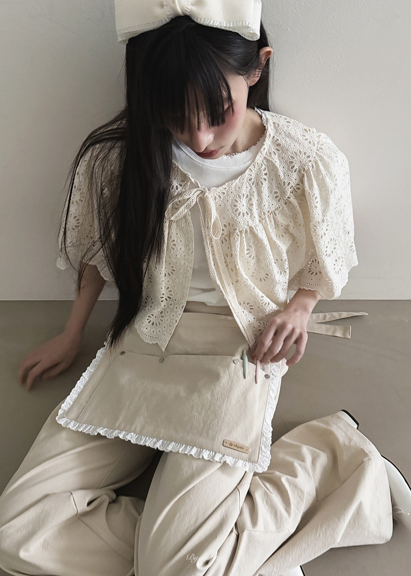 BY CHAPTER東大門直郵㊣女裝新品熱賣圍巾披肩不含內搭披肩春款蕾絲BY Chapter圍巾/披肩