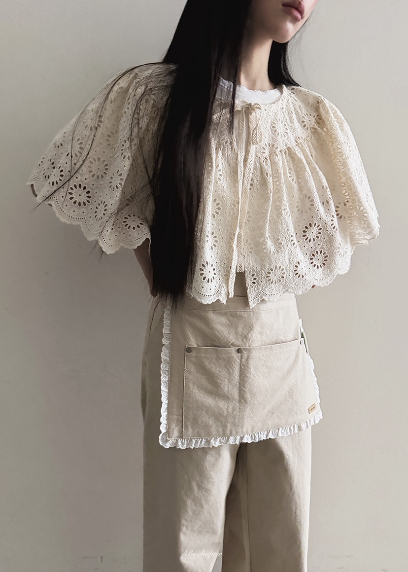 BY CHAPTER東大門直郵㊣女裝新品熱賣圍巾披肩不含內搭披肩春款蕾絲BY Chapter圍巾/披肩圖色1