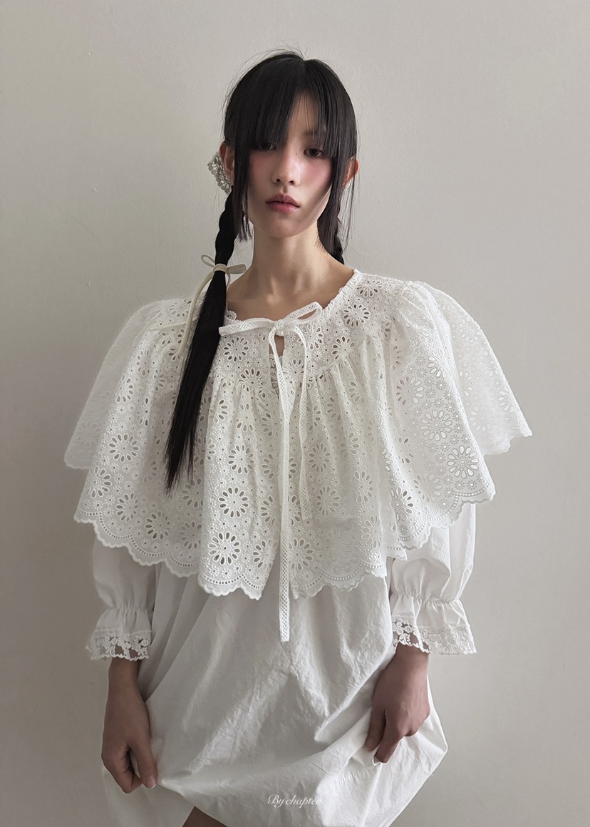 BY CHAPTER東大門直郵㊣女裝新品熱賣圍巾披肩不含內搭披肩春款蕾絲BY Chapter圍巾/披肩圖色2