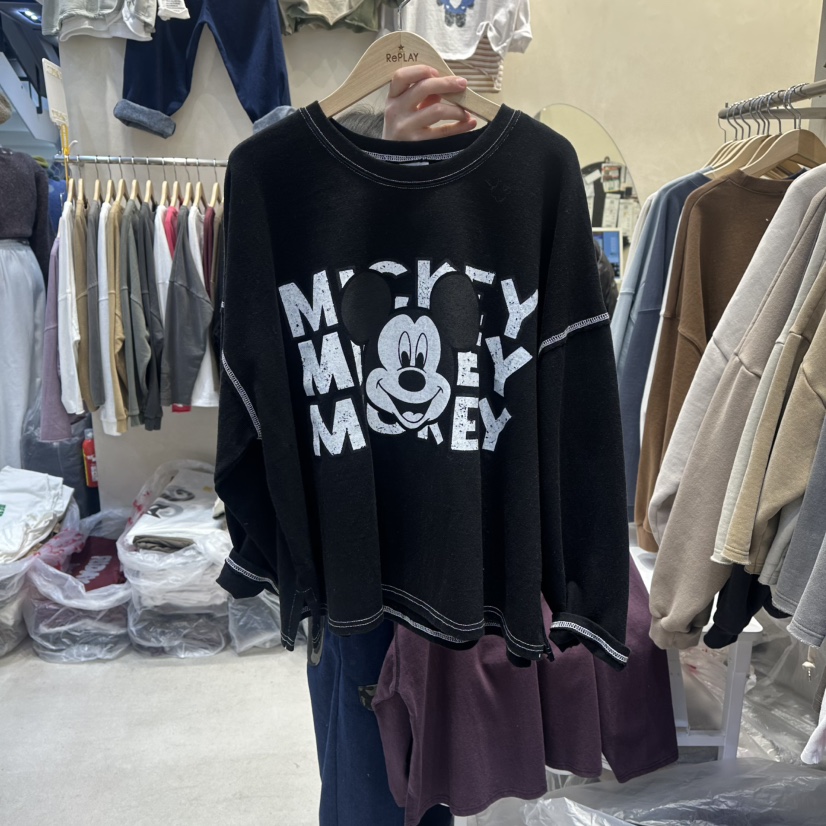 REPLAY韓國直郵㊣女士新款職業時尚26春夏熱賣休閑推薦長袖T恤REPLAY長袖T恤圖色3