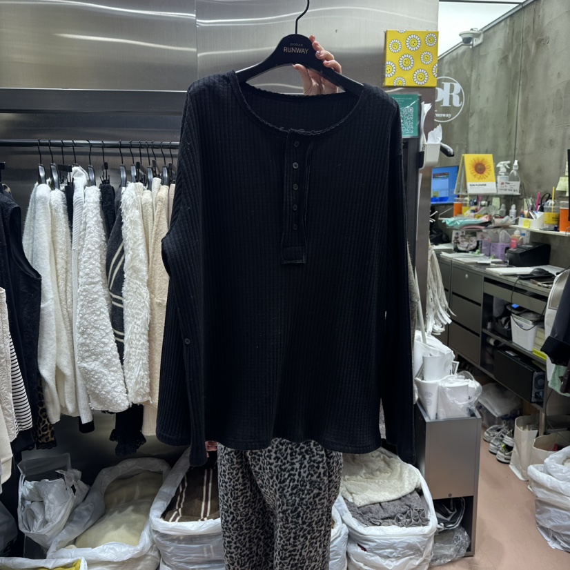 RUNWAY-런웨이㊣東大門代購女裝新品休閑26春夏長袖T恤春款RUNWAY長袖T恤圖色4