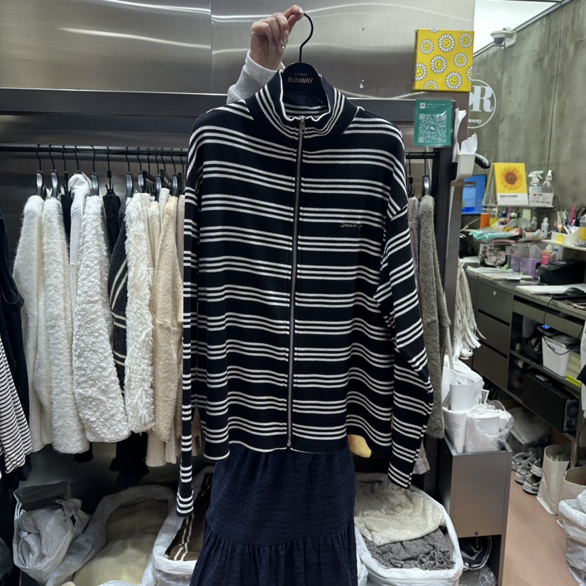 RUNWAY-런웨이㊣東大門實拍女裝新品26春夏休閑夾克拉鏈春款RUNWAY夾克圖色2